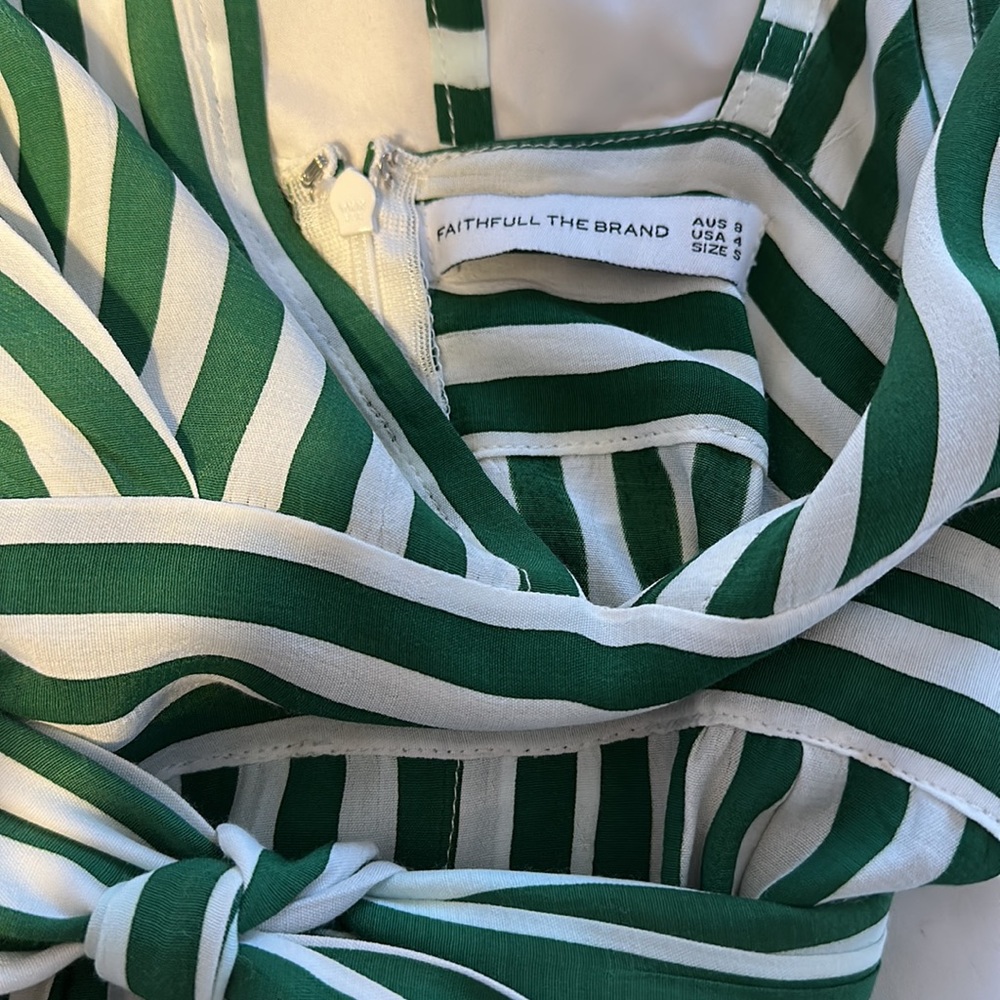 Faithful The Brand Striped Midi Length Dress - Picture 5 of 6